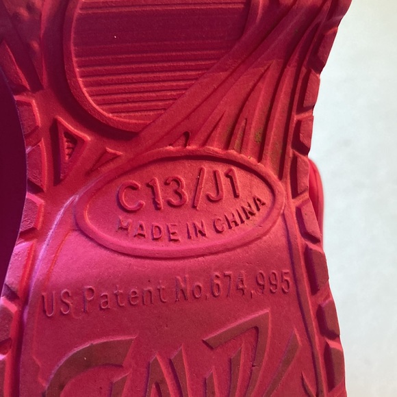 Clawz pink childrens Sz 13 slip on shoe clogs - Picture 7 of 10